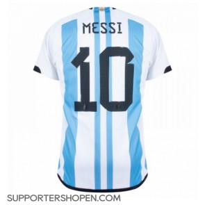 Argentina Lionel Messi #10 Hemma Matchtröja VM 2022 Kortärmad